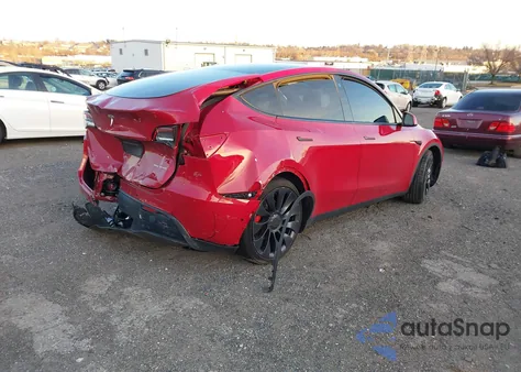 2022 Tesla Model Y Performance Dual Motor All-Wheel Drive из США, поврежденный, VIN 7SAYGDEF3NF465208